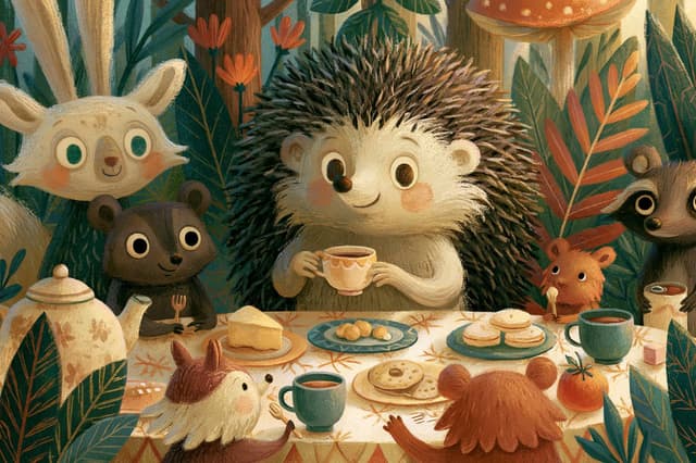 Midjourney Prompt - Whimsical children’s book illustration of a [subject] [doing