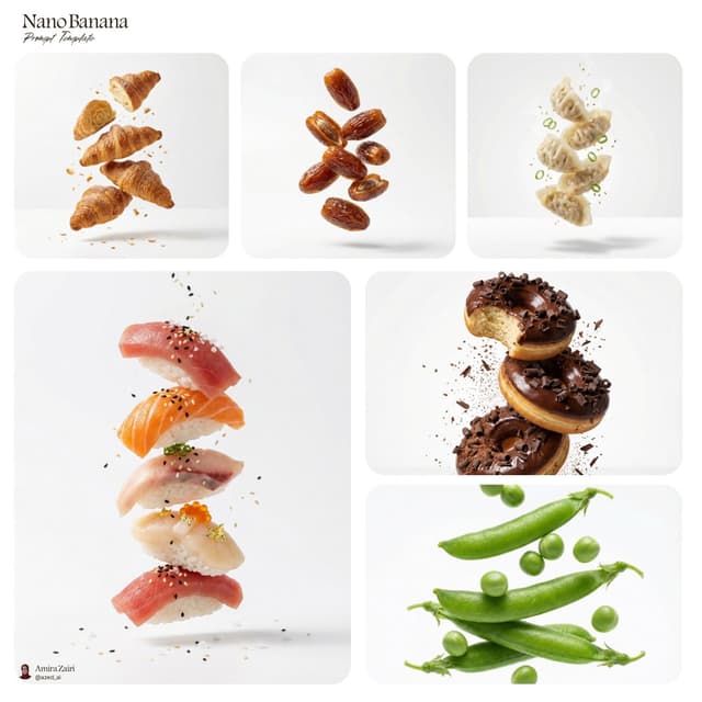 Nano Banana Prompt - [subject], premium food advertising, white seamless backgrou