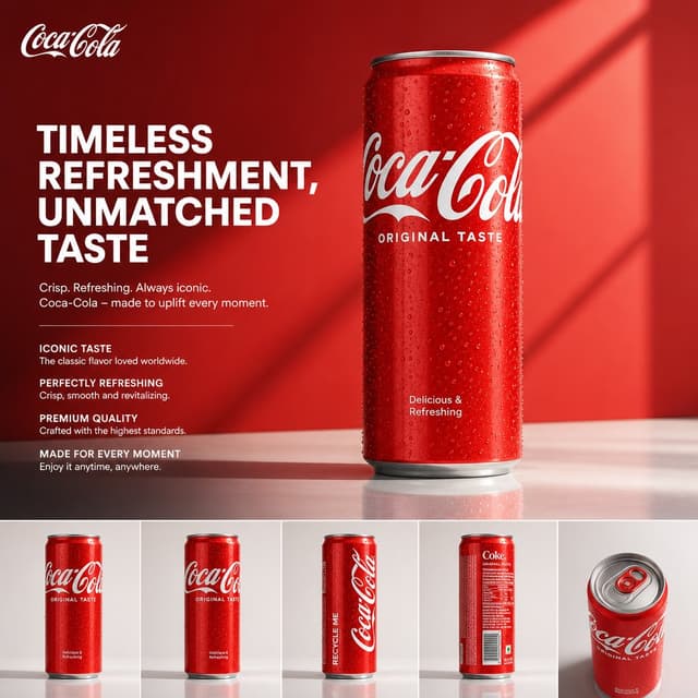 GPT Image Prompt - UNIVERSAL FMCG PRODUCT HERO AD MASTER (coca cola)PROMPT™ V2.