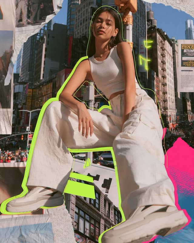 GPT Image Prompt - Photorealistic mixed media fashion collage of a cool young w