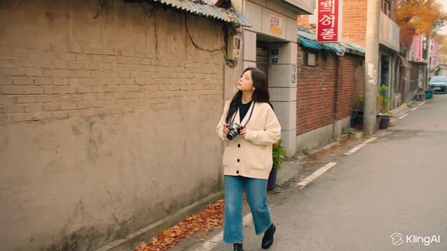 Kling Prompt - Main Subject:
Young Korean woman, early 20s, vintage film ca