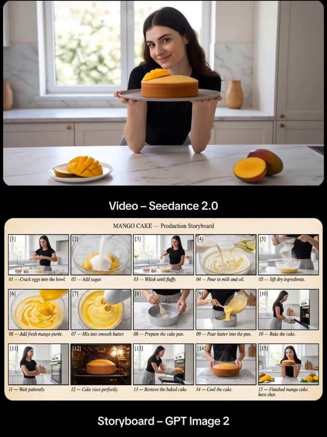 Seedance Prompt - Create a professional production storyboard sheet for a cine