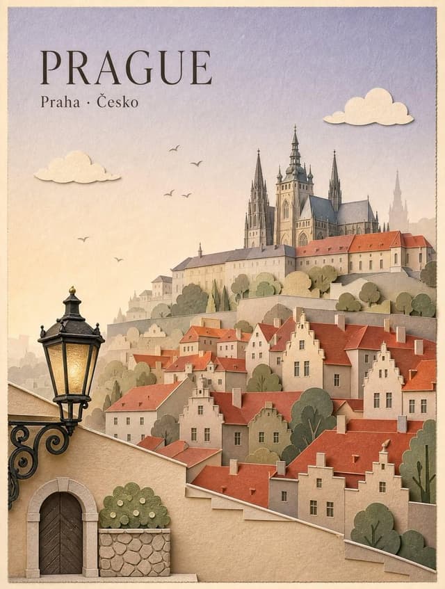 GPT Image Prompt - Create a premium vintage travel poster in an elegant handcra