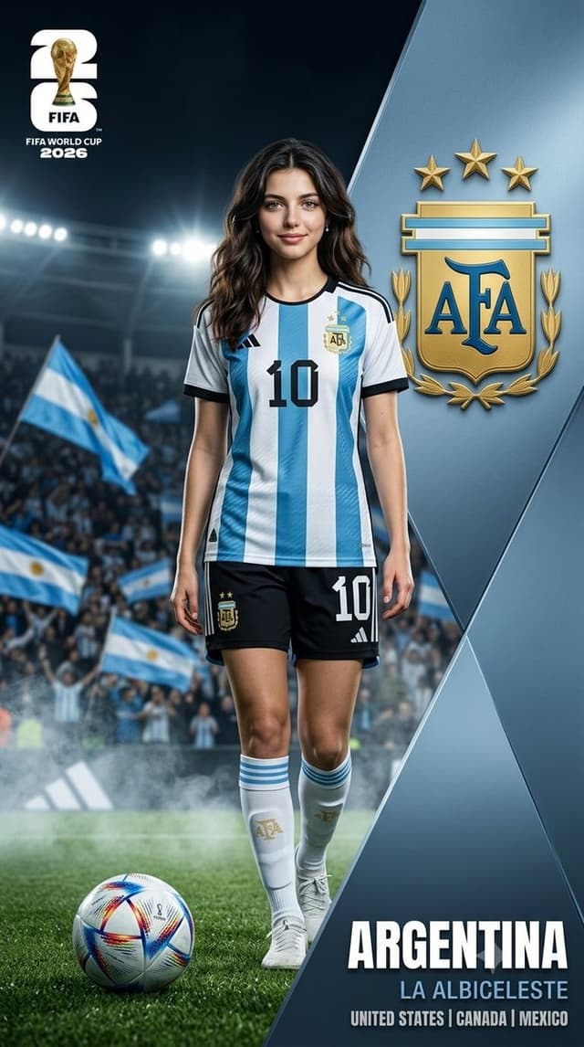Nano Banana Prompt - A premium, ultra-realistic sports poster for the FIFA World 