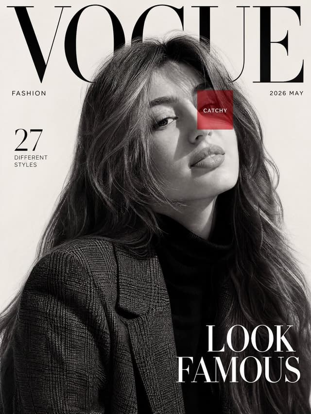 GPT Image Prompt - Create a high fashion editorial magazine cover inspired by l