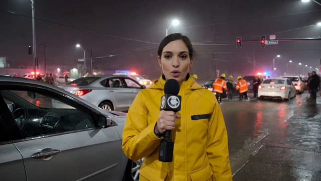 Kling Prompt - BROADCAST TYPE: Live local television news report covering a