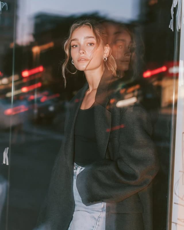 GPT Image Prompt - > Ultra-realistic editorial fashion portrait of a young woma
