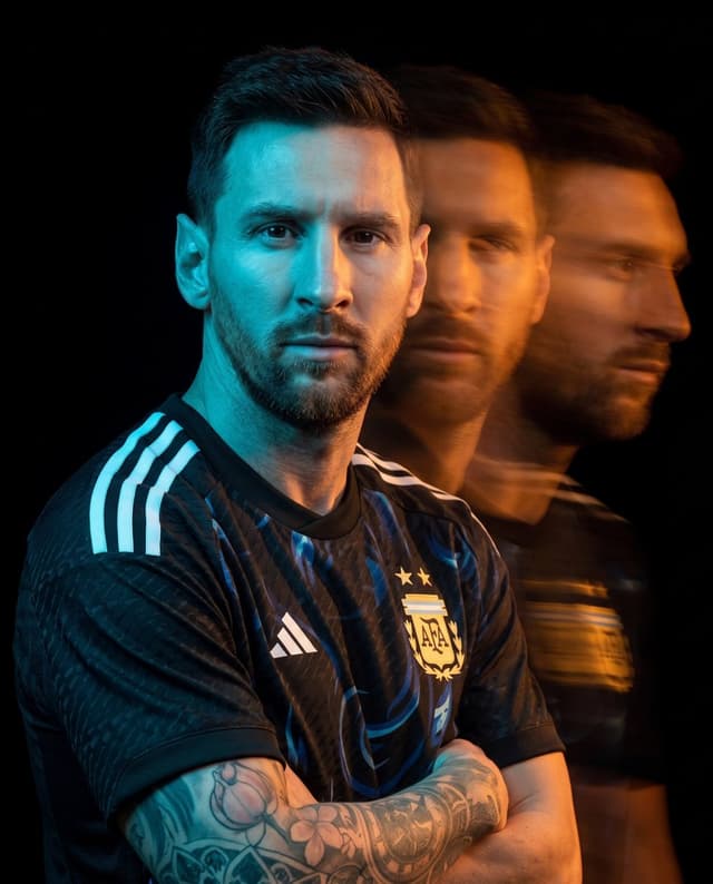 GPT Image Prompt - Ultra-cinematic studio sports portrait against a pure black