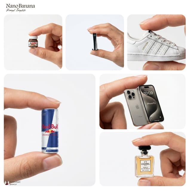 Nano Banana Prompt - A high-resolution advertising photograph of a realistic, min