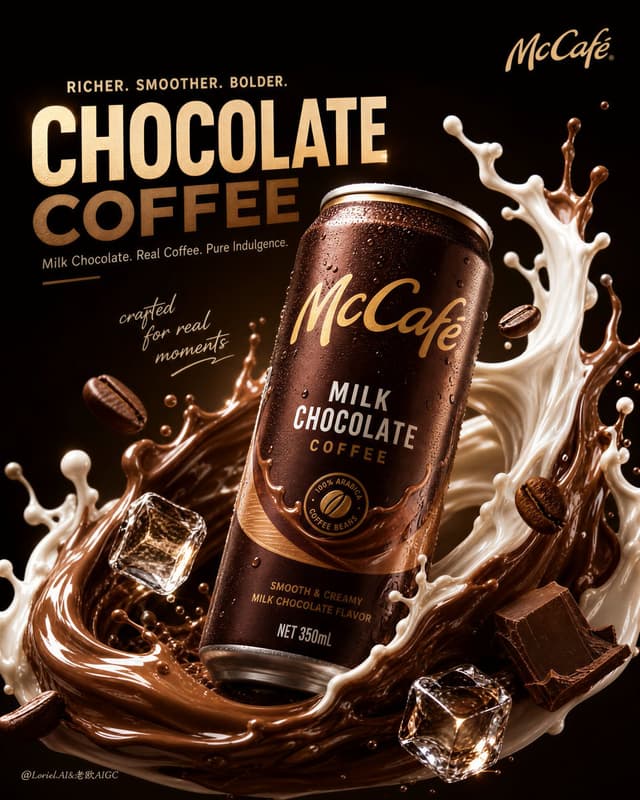 GPT Image Prompt - Create an ultra-premium commercial poster for McCafé, featur