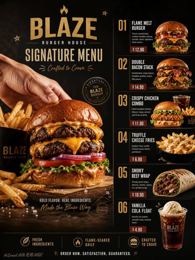 GPT Image Prompt - Create an ultra-premium vertical Chinese fast-casual campaig
