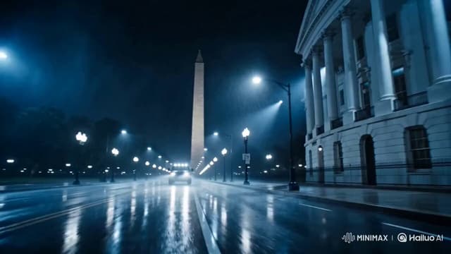 MiniMax Prompt - 15-second cinematic Hollywood-style teaser. Nighttime in Was