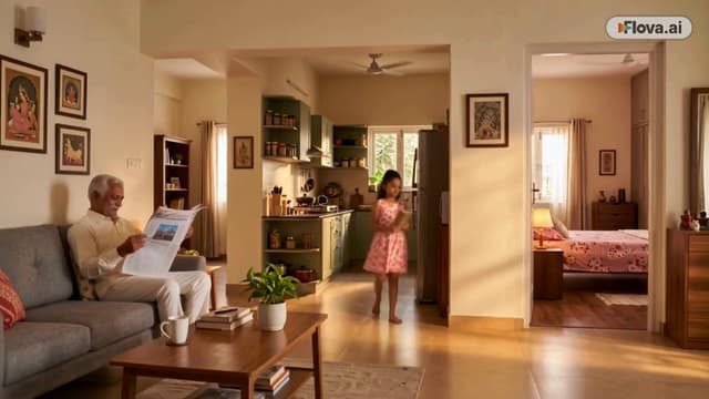 Kling Prompt - Style: Ultra-realistic cinematic family commercial Language: