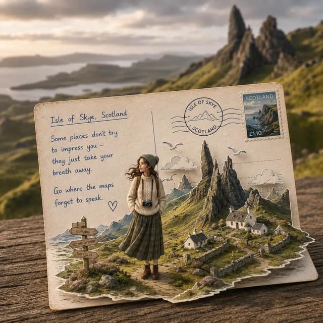 GPT Image Prompt - A highly detailed photorealistic Instagram-worthy travel pos