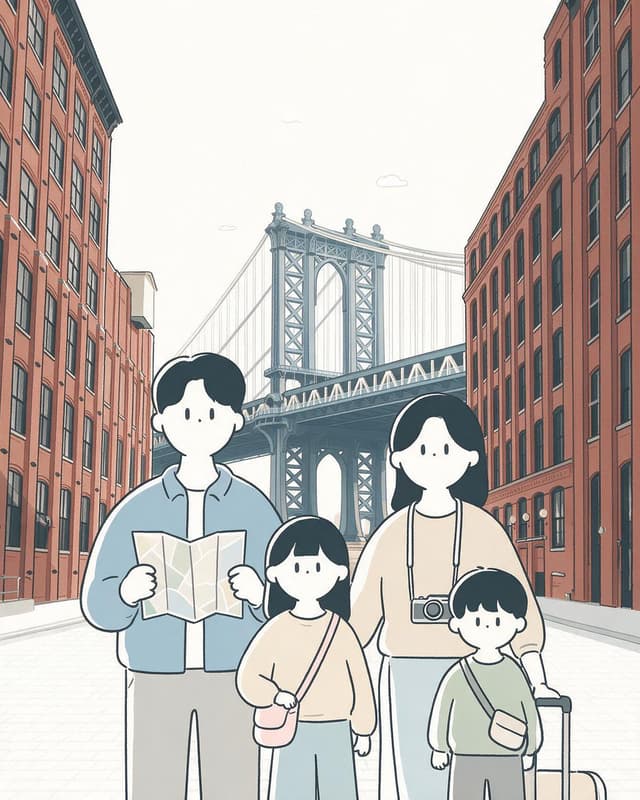 Other Prompt - Create a vertical 3:4 flat 2D vector illustration of a Korea