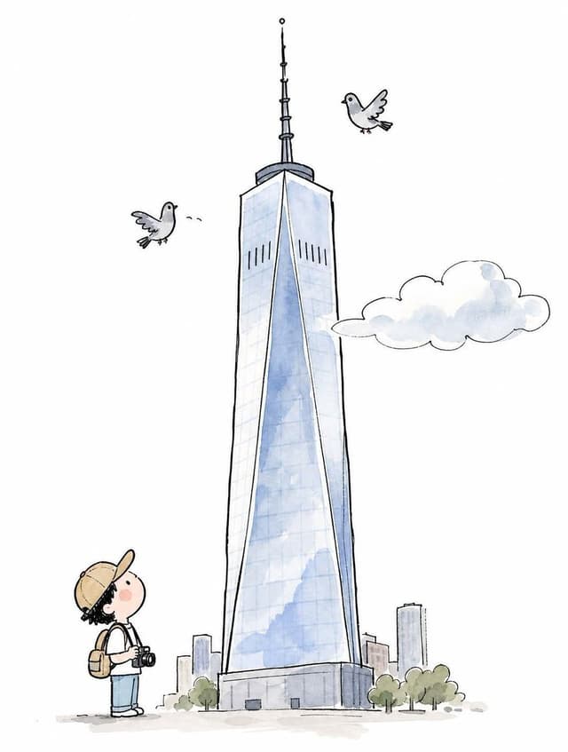 GPT Image Prompt - A minimalist hand-drawn doodle illustration of [ICONIC LANDM