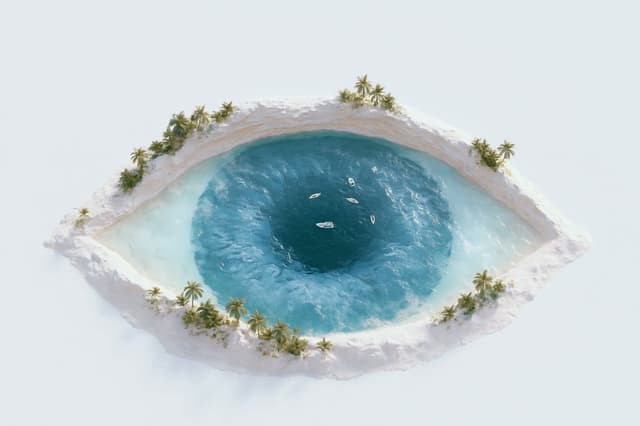 Midjourney Prompt - 3D surreal composition of [subject], fully 3D rendered, drea