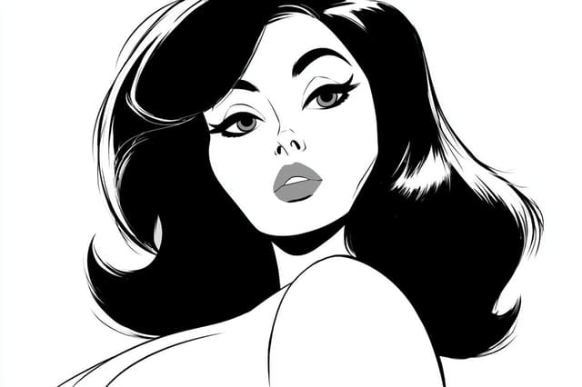 Other Prompt - Black and white ink drawing of a [subject], expressive featu