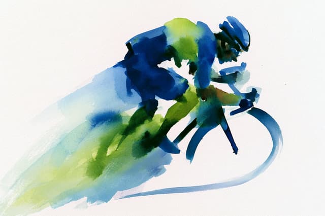 Other Prompt - Abstract watercolor wash of a [subject], loose oversized bru