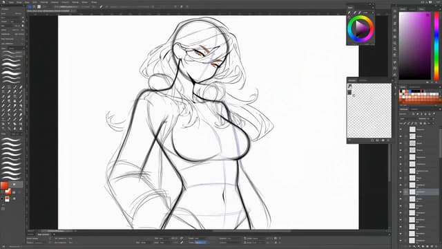 MiniMax Prompt - Create a 15-second fast-paced character creation timelapse i