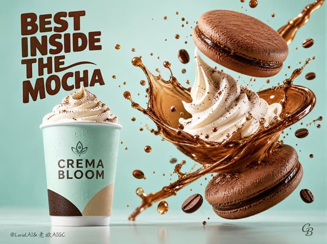 GPT Image Prompt - Create a Cannes-level flagship dessert-beverage advertising 