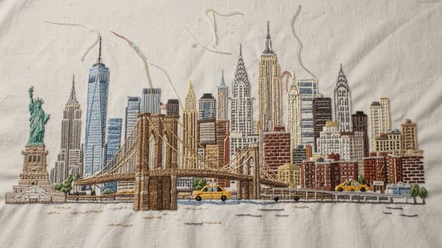 Gemini Omni Prompt - Extreme wide macro shot of woven cotton shirt fabric, empty