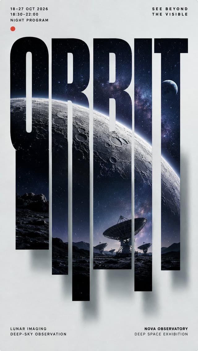 Midjourney Prompt - Create a high-end editorial poster built around **vertical s