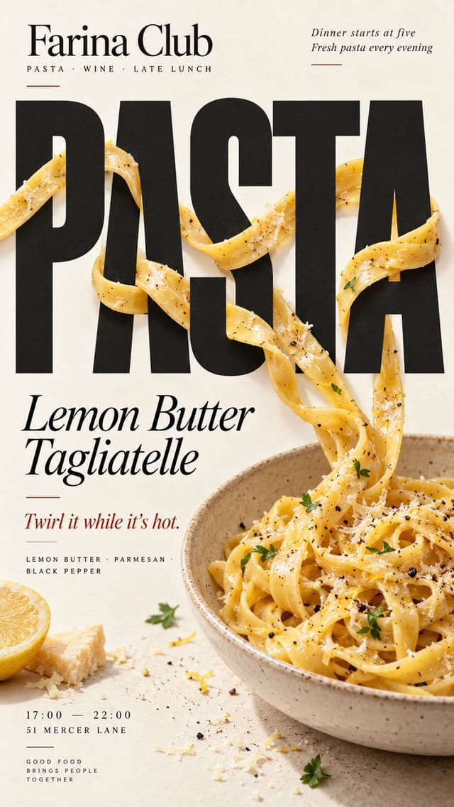 GPT Image Prompt - Create a 9:16 vertical food editorial poster combining highl