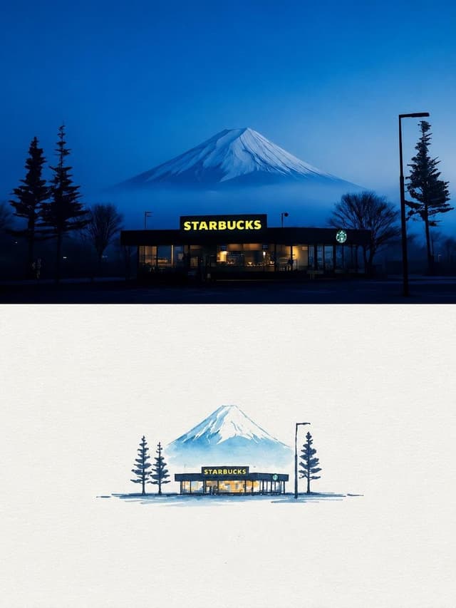 GPT Image Prompt - Transform the reference photograph into a delicate Japanese