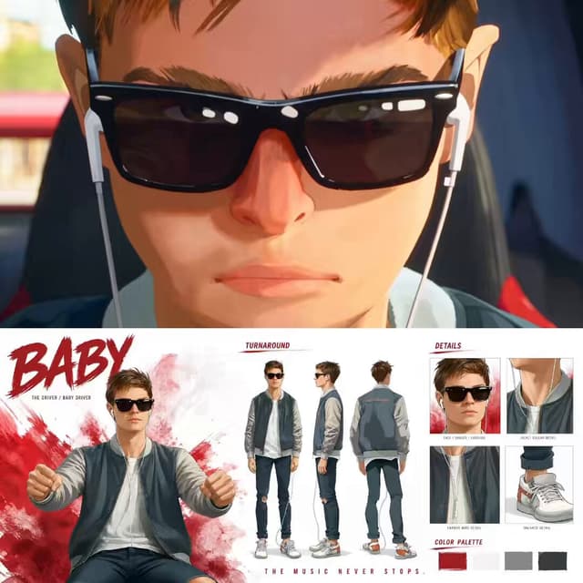 Seedance Prompt - Create a premium cinematic character bible sheet for BABY. U