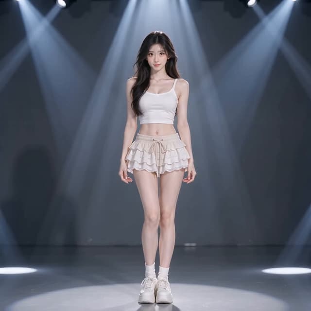 Veo Prompt - 以参考图中的女性为固定主角,严格保持人物脸型、五官、发型、肤色和身材比例一致。
竖屏9:16,10秒。年轻亚洲女性站在