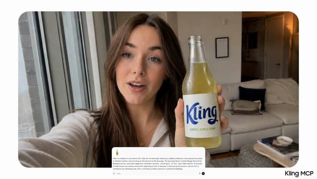 Kling Prompt - Create an e-commerce UGC talking-head video for this Mango P